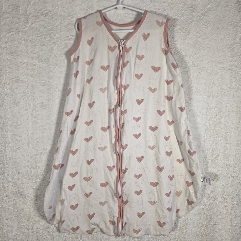 Yoofoss Baby Sleep Sack 18-24 Months Cotton Pink Hearts Wearable Blanket
